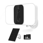 Floodlight Camera, Security Cameras Wireless Outdoor with Solar Panel Cameras for Home Security, 1080P, Home Camera with Night Vision