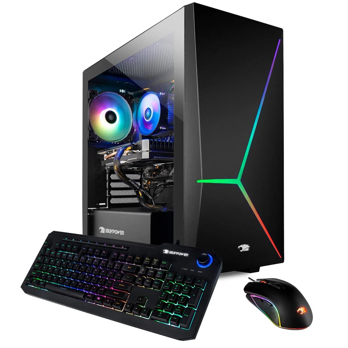 Element Pro 161I Gaming Desktop Computer, Intel Core I7-10700F 2.90Ghz, 16GB RAM, 240GB SSD+2TB HDD, NVIDIA Geforce GTX 1660 6GB, Windows 10