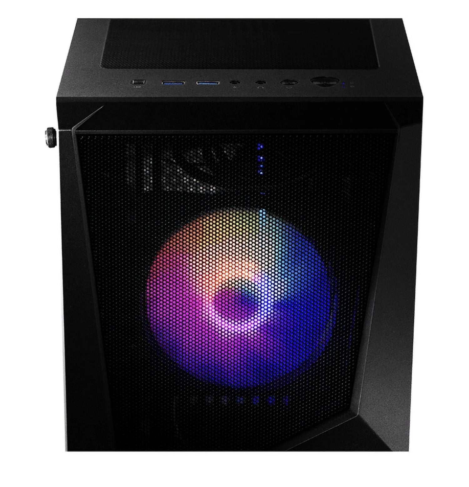 Codex R Gaming Desktop PC (6-Core Intel I5-12400F, Geforce RTX 4060 8GB, 64GB DDR5, 256GB SSD + 2TB HDD, RGB Fans, 650W PSU, RGB Backlit KYB, Mouse, VR Ready, AC Wifi, Win 10 Pro)