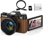 Digital Camera for Photography,Vlogging Camera for Youtube with Wifi 180° Flip Screen,16X Digital Zoom,Digital Camera for Kids and Adults with One Batteries,Wide-Angle Lens and 32GB Micro Card