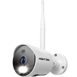 Wi-Fi IP Plug-In 1080P Spotlight Camera with 2-Way Audio, Audio Alerts and Siren, White