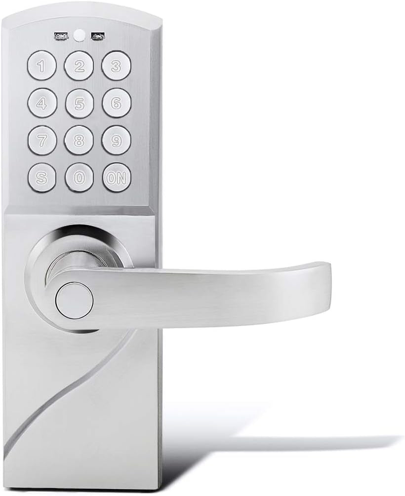Smart Door Lock Digital Lock Keyless Door Lock Entry by Code and Emergency Key (Right_Hand)