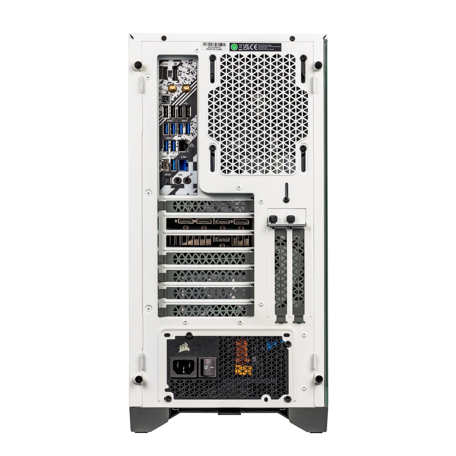 White Armix Prebuilt Gaming Desktop PC (AMD Ryzen 9 7900X 12-Core 4.7Ghz, Radeon RX 6900 XT 16GB, 128GB DDR5, 2TB Pcie SSD, 240Mm AIO, 1000W PSU, Killer Wifi 6E, Win10Pro)