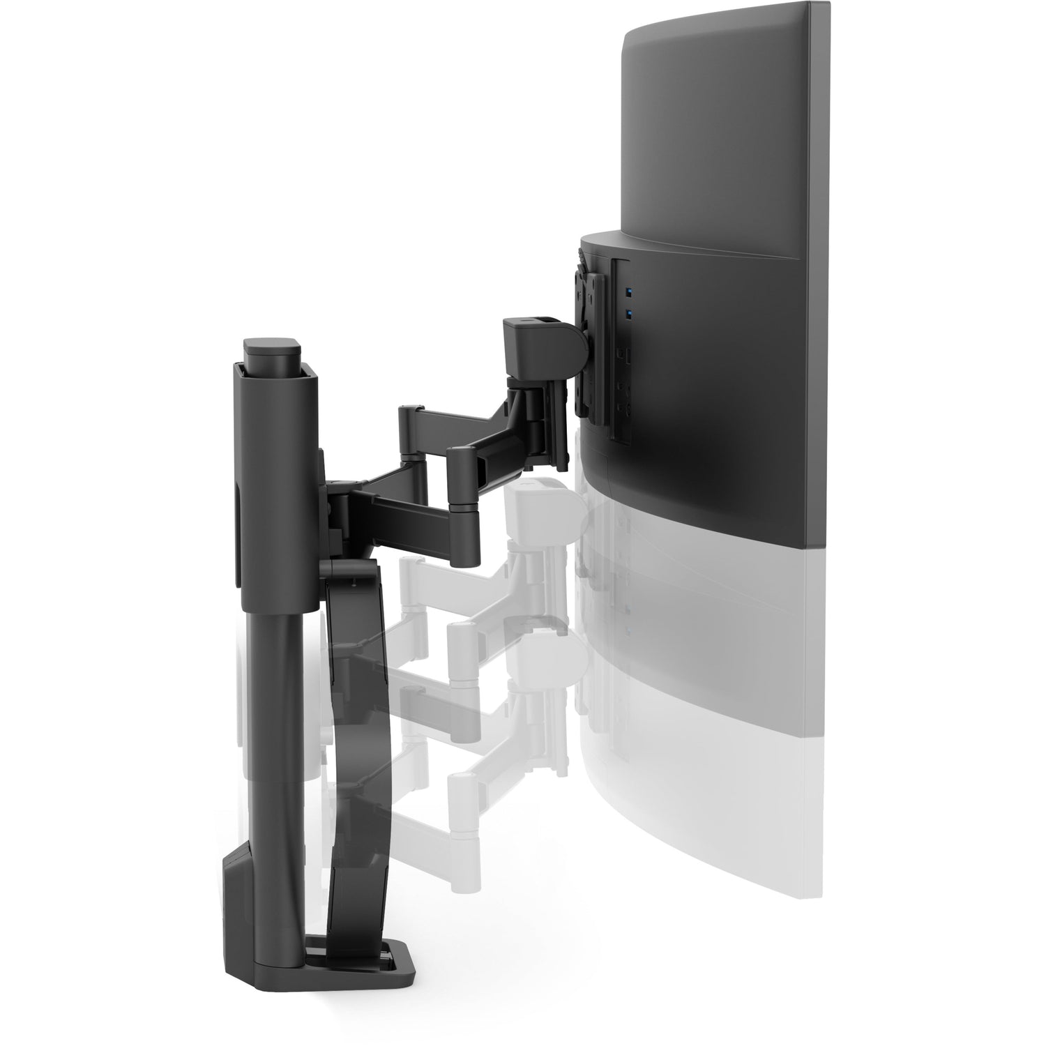 TRACE Desk Mount for Monitor LCD Display Matte Black 45630224