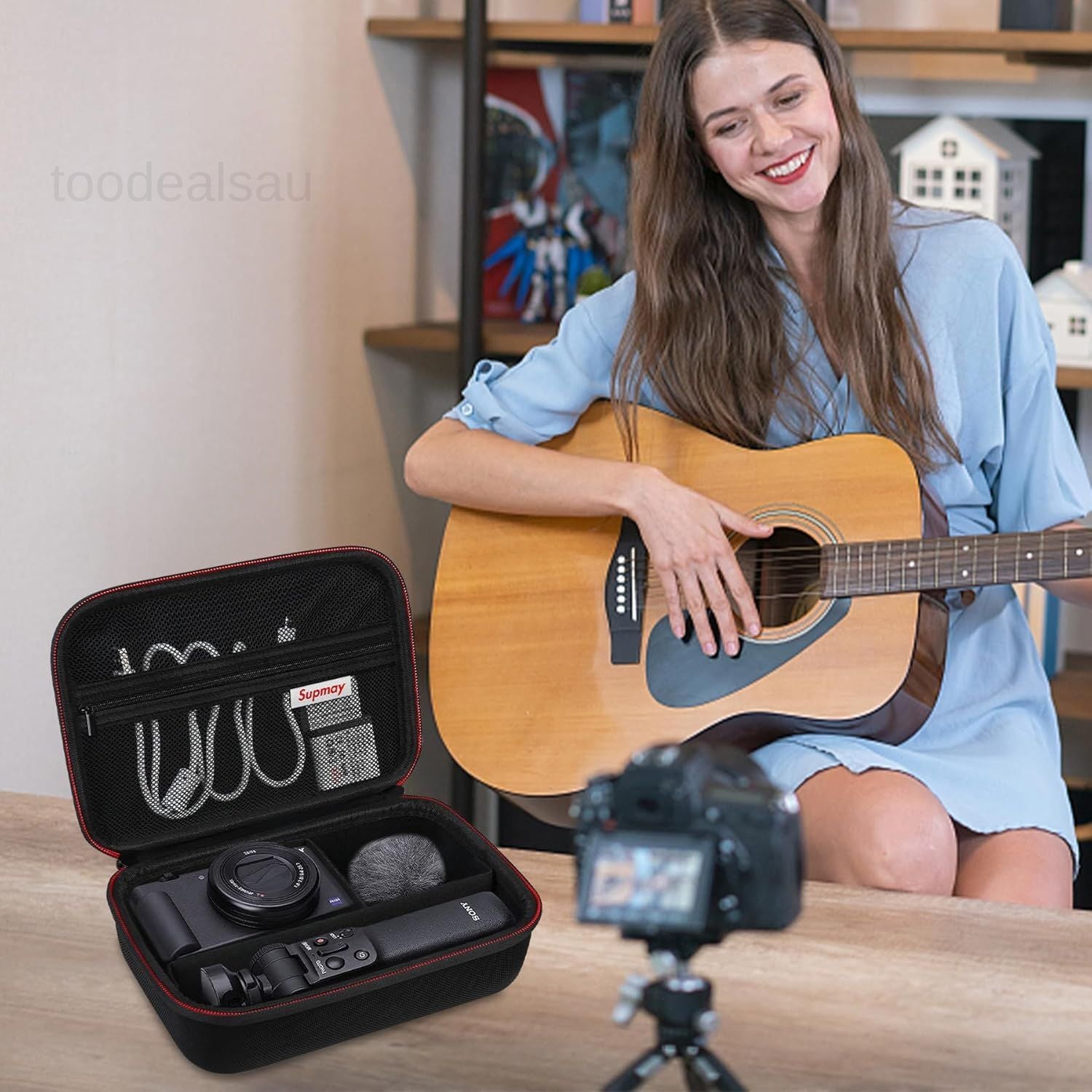 Hard Travel Case for Sony ZV-1F / ZV-1 / II Digital Camera, Black
