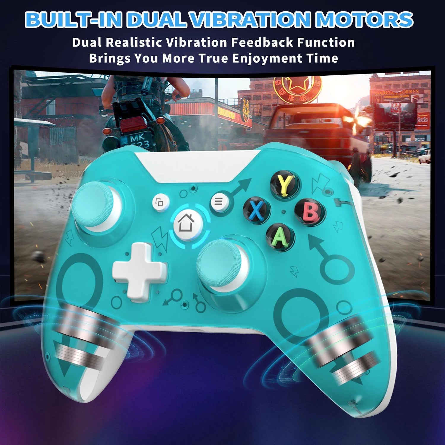 X360 Controller Wireless for Xbox 360/Xbox 360 Slim,2.4Ghz Gamepad Remote Joystick Wireless PC Gaming Controller for PC Windows 10/8/7 with Receiver,Green (NOT for Xbox/Xbox One