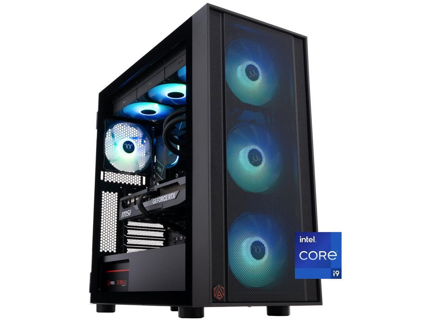 ABS Eurus Aqua Gaming PC - Windows 11 - Intel Core I9-14900Kf - Geforce RTX 5070 Ti - DLSS 4 - Ai-Powered Performance - 32GB DDR5 6400 - 2TB M.2 Nvme SSD - EA14900KF5070TI2