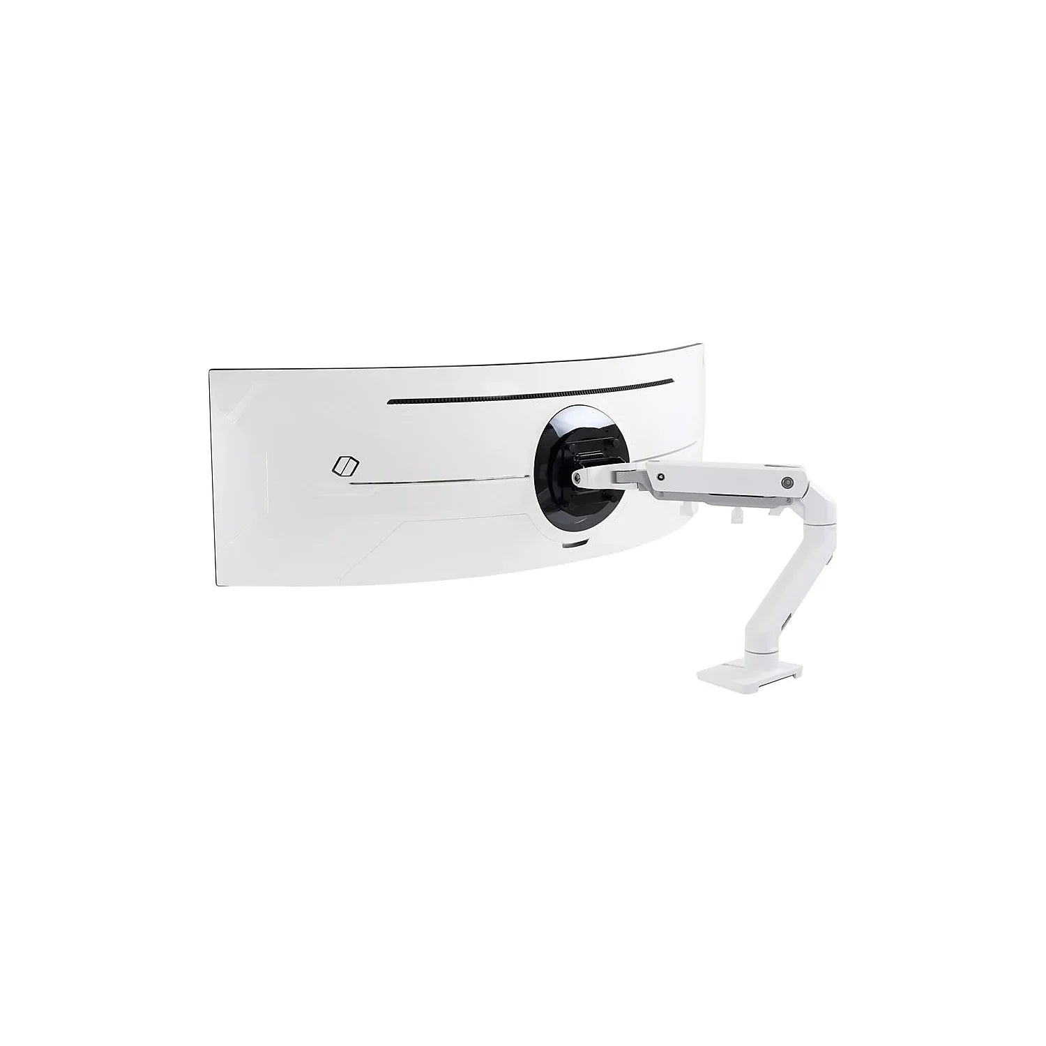 HX Desk Monitor Adjustable Single Arm with HD Pivot 49" Screen Support White (45-647-216)