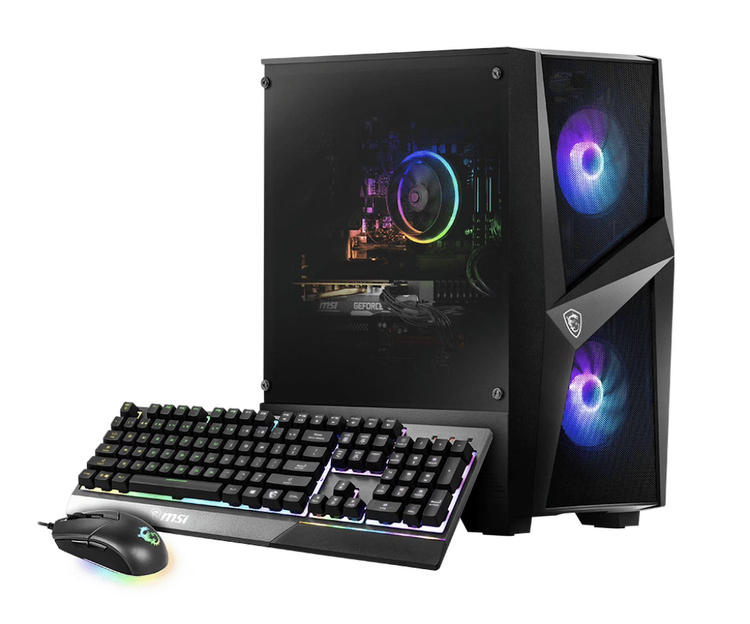 Codex R Gaming Desktop PC (6-Core Intel I5-12400F, Geforce RTX 4060 8GB, 32GB DDR5, 512GB SSD + 2TB HDD, RGB Fans, 650W PSU, RGB Backlit KYB, Mouse, VR Ready, AC Wifi, Win 11 Pro)