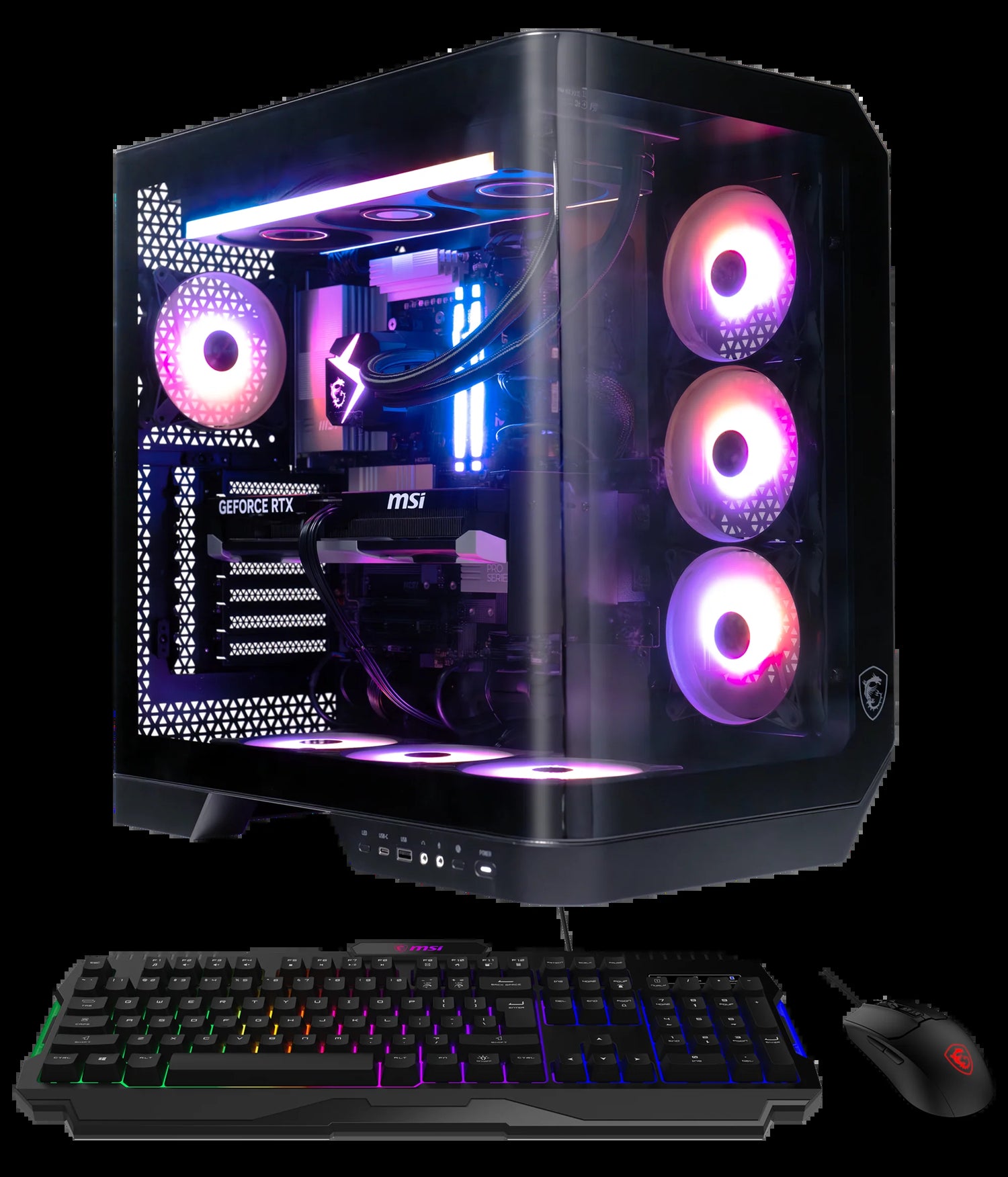 Vision R AI Gaming Desktop Intel Core Ultra 7 Processor 265 NVIDIA RTX 5070 - 32GB DDR5 2TB SSD Win 11 Black (Get Battlefield 6 with Purchase - See Instructions)