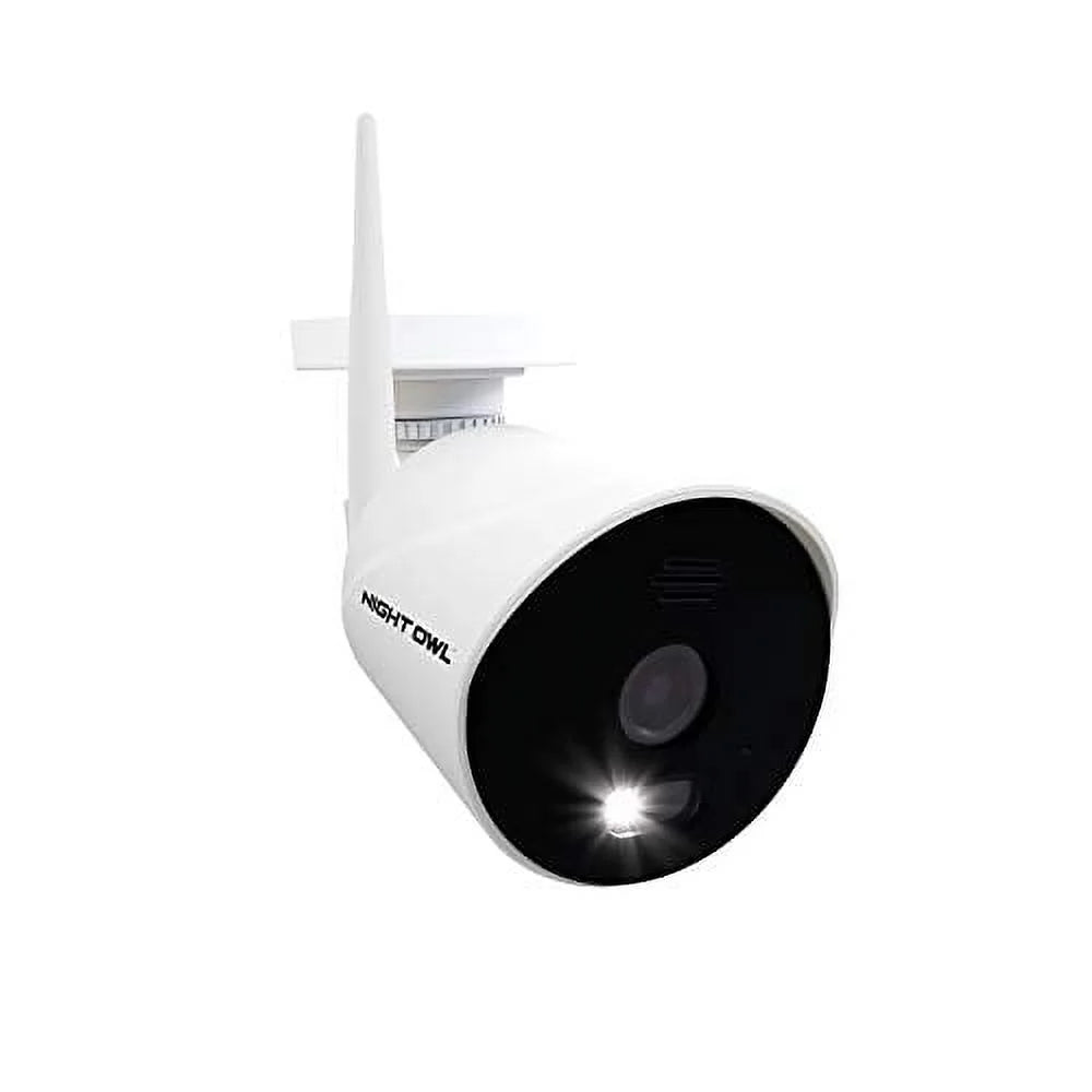 Wi-Fi IP Plug-In 1080P Spotlight Camera with 2-Way Audio, Audio Alerts and Siren, White