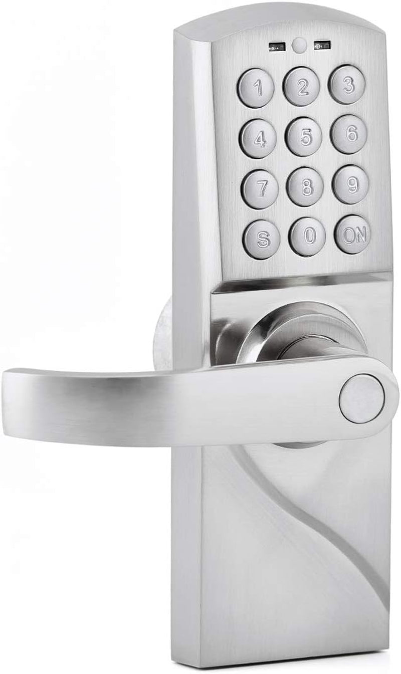 Smart Door Lock Digital Lock Keyless Door Lock Entry by Code and Emergency Key (Left-Hand)